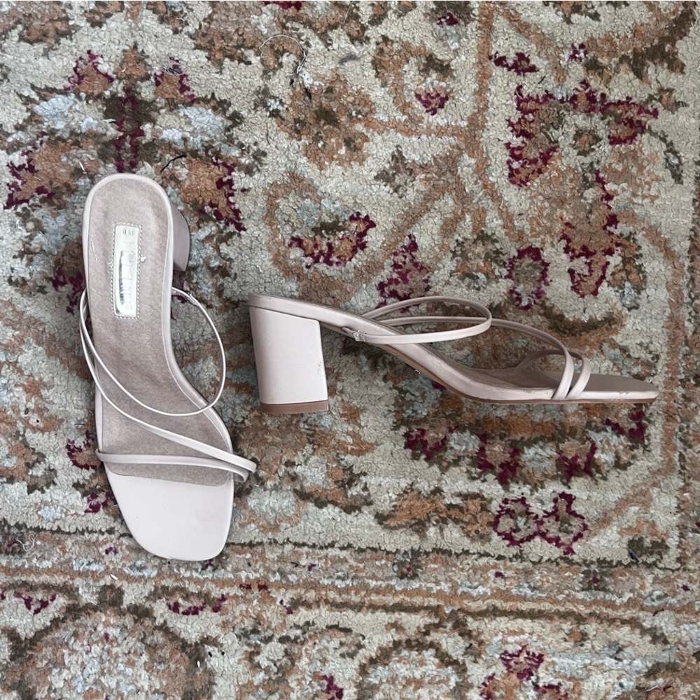 Princess Polly Billini Yazmin Nude Strappy Heeled Sandals 10